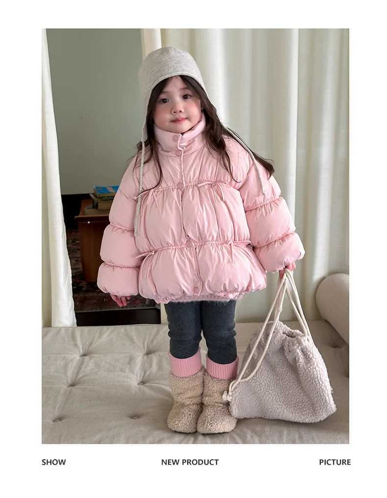 Girls Winter Clothes Standup Collar Bread Clothes Cloud Velvet Threelayer Locking Velvet Thickened Cotton Clothe Cotton JacketT251016