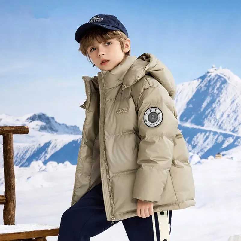 Winter New childrens Down jacket Fashion Hooded Windproof Waterproof Outerwear Boys Warm Coats A4170T251016