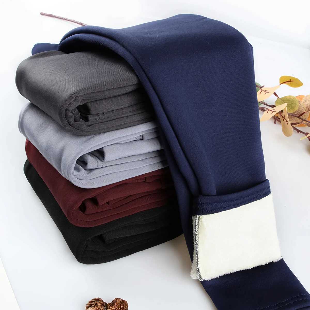 Women Winter Thicken Warm Leggings Lamb Cashmere Leggings High Waist Fleece Elastic Tights Warm Tights Pants Slim Velvet LeggingT251016