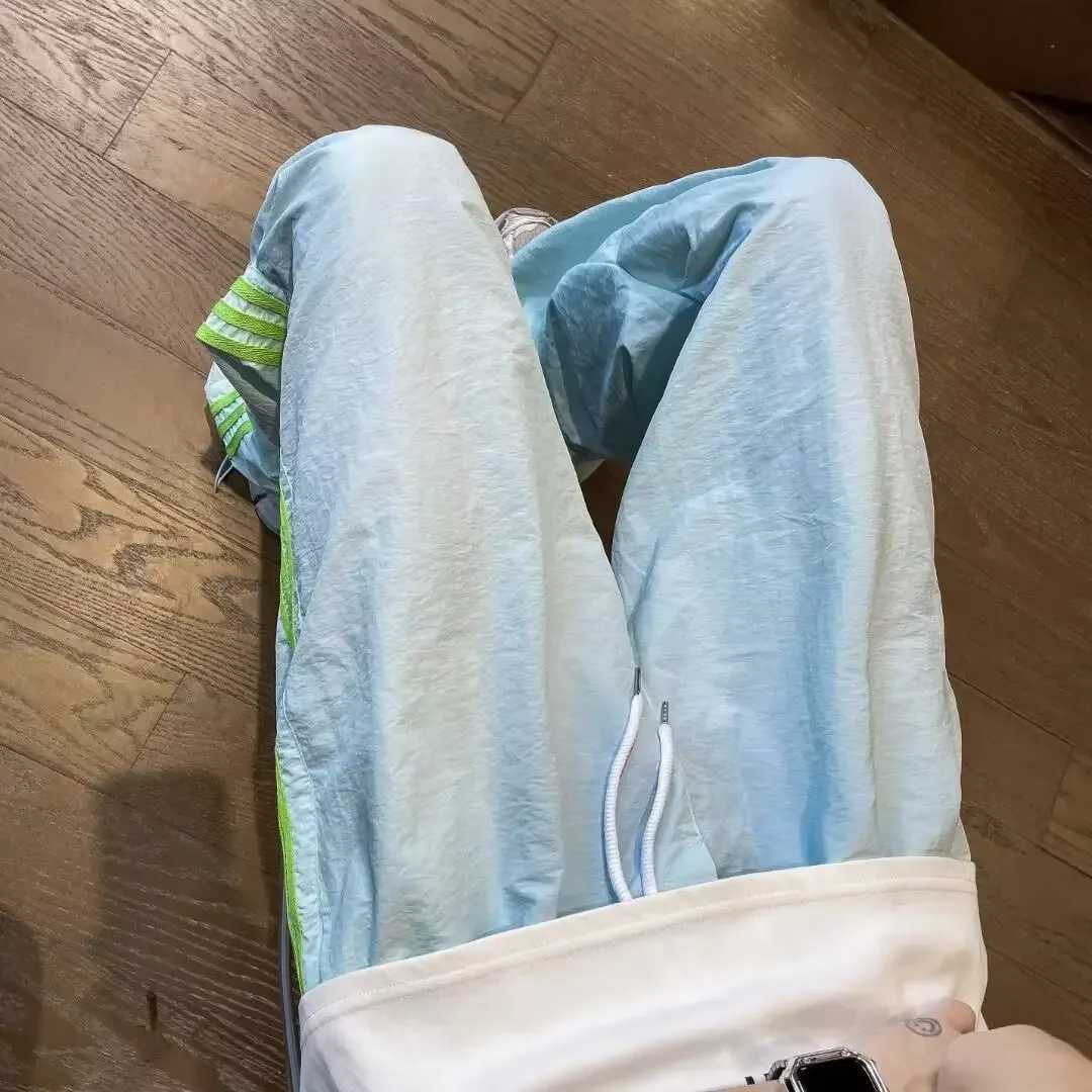 Autumn New Mens Trendy Sporty High Street Punk Trousers Loose Fit Casual Pants Japanese Style Hip Hop Fashion J251203