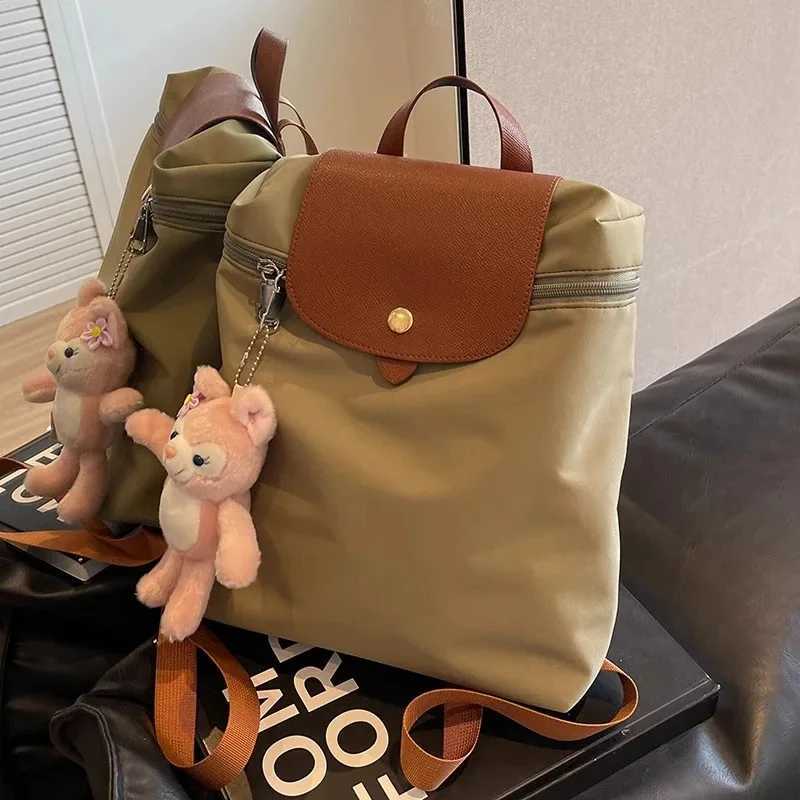 Large Capaci Commuter Ox Cloth Travel Bapa Womens 2025 New Versatile Nylon Bag for Students Class And WorkT251016