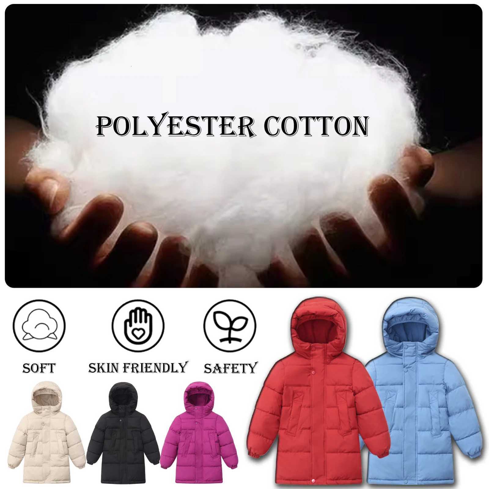 Girls Boys Puffer CoatChildrens Down Cotton JacketKids Warm CoatWindproof Big Pocket OuterwearTeens Winter CoatThick ParkaT251016