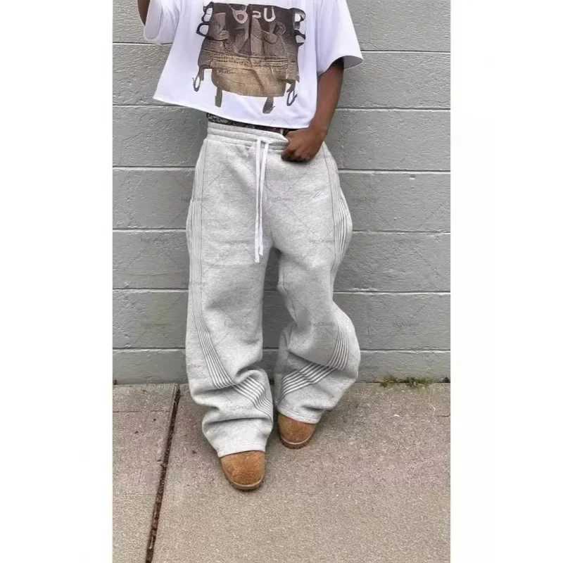 Fashionable Casual Loose Mens Sport Pants Outerwear High Street Straight Leg Large Size Male Pants New Arrival Ins Trend J251203