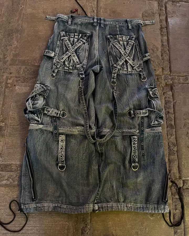 Streetwear Heavy Jeans Y2K Clothing Men Women Hip Hop Retro Pockets Baggy Cargo Pants Baggy Jeans Low Rise Wide Leg Trousers J251016