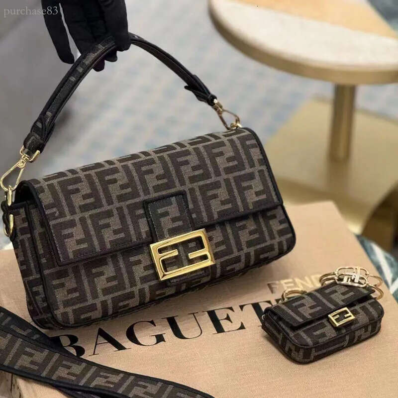 baguette bag Designer Luxury Brand Flip Over Crossbody Handbag FF bag Letter Relief Baguette Bag High-End Single Shoulder Fashionable Womens Bag e75
