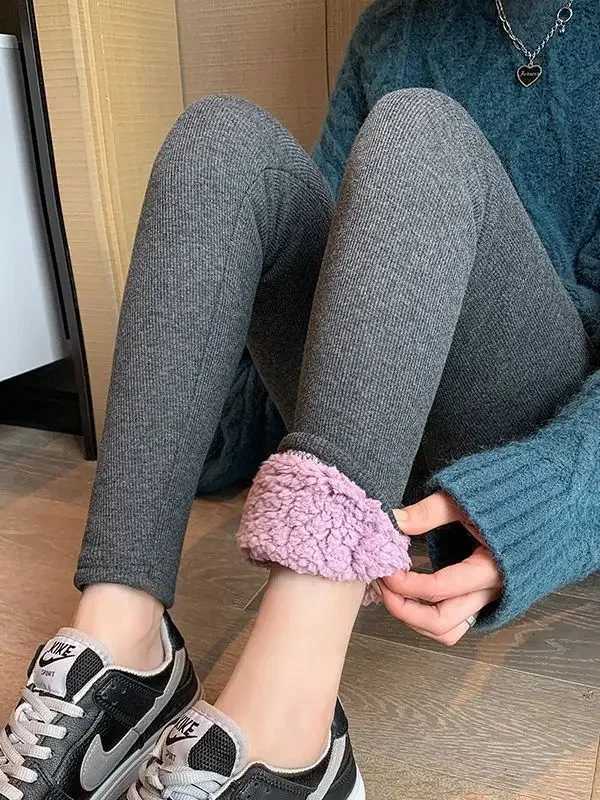 Ladies Winter Warm Thick Tights Thermal Leggings Fleece Lined Pants Skinny Long Johns Thermos Pantyhose Plus Size For WomenT251016