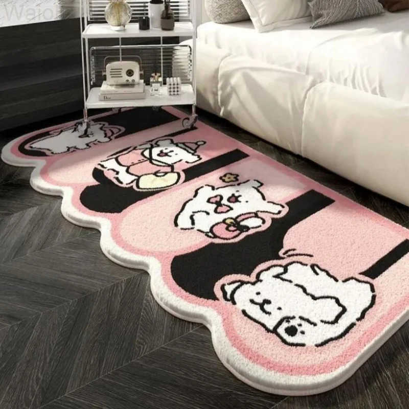 Sanrio Hot Hello Kitty Carpet Doormat Foot Mat Living Room Bedroom Bedside Household Decoration 40120Cm Kawaii Anime New Style L251016