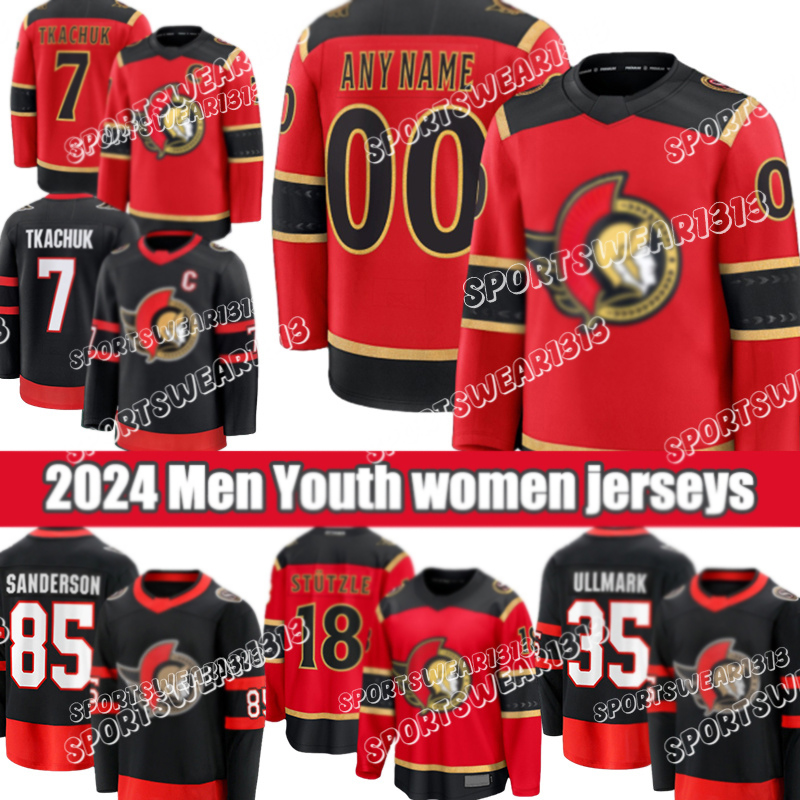 Ottawacity SenatorsS #7 Brady Tkachuk #28 Claude Giroux #18 Tim Stutzle #85 Sanderson #72 Chabot A #35 Ullmark #9 Norris #19 Batherson #81 Gaudette Hockey Jerseys