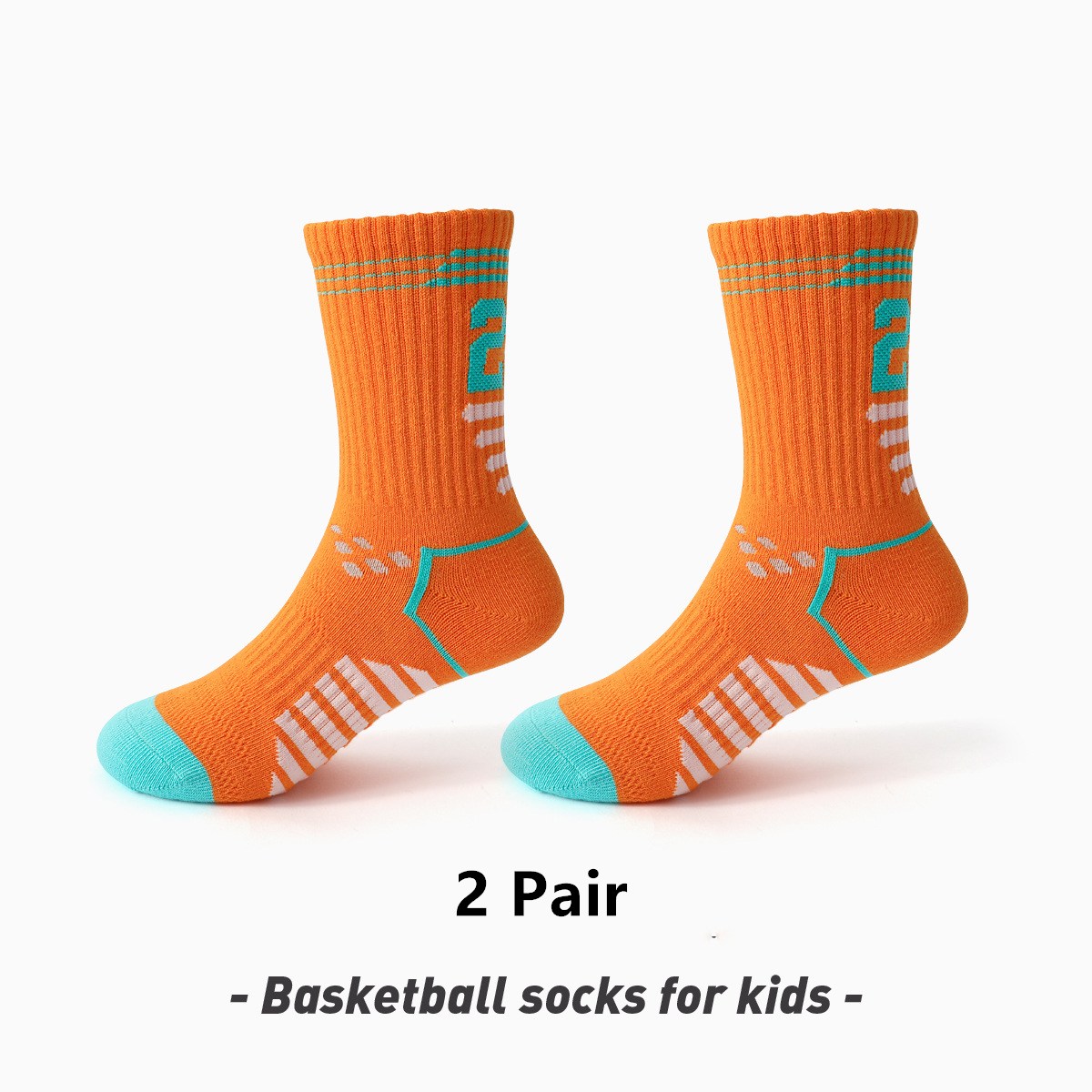 2pairs Professional Child adult Basketball Socks cotton Moisture Wicking Sport Socks for Basketball football Running Gym Yoga sports
