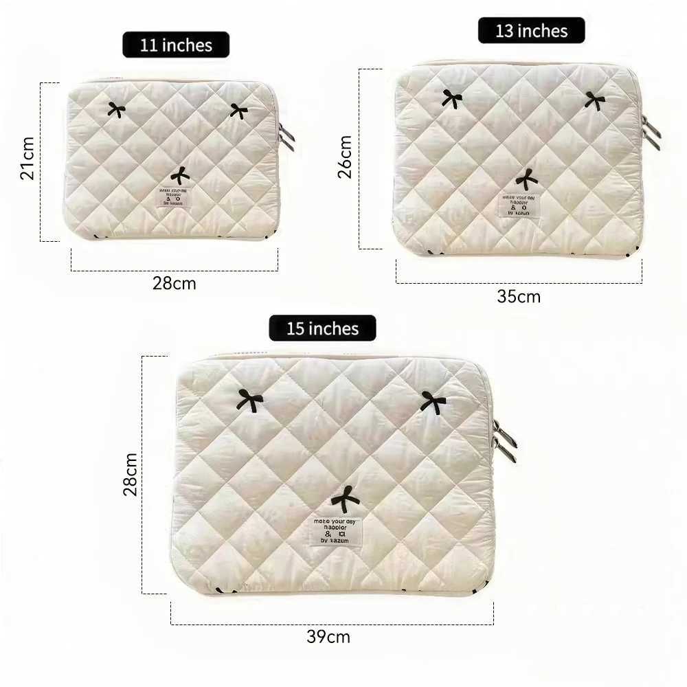 New Bowknot Fluffy Laptop Bag 111315In Shockproof Tablet Sleeve Case Printing Computer Cover Bag for iPad Tablet ProtectionW251015