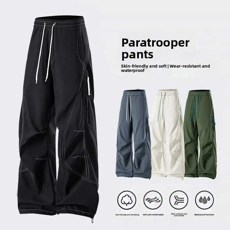 Outdoor waterproof trousers mens fashion straight trousers casual trousers mens trousers student sports trousers J251203