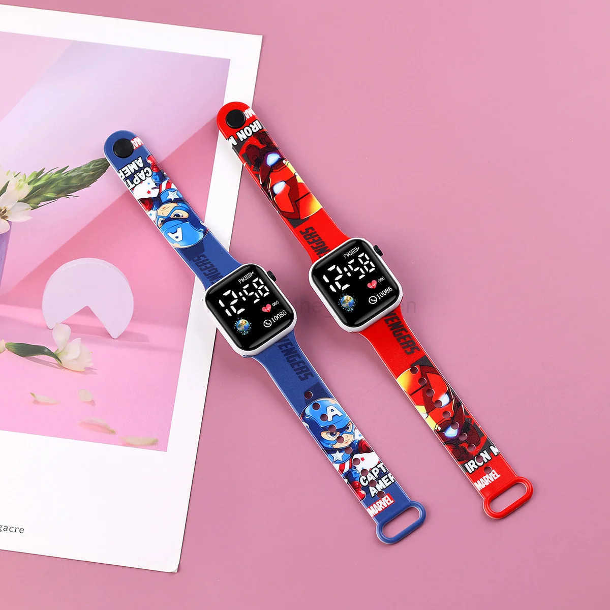 Disney Fashion Cartoon Spiderman Children Watches Girls Reloj Inteligente Para Nios Nia Reloj Digital Watch Women Relgio Infantil H251016