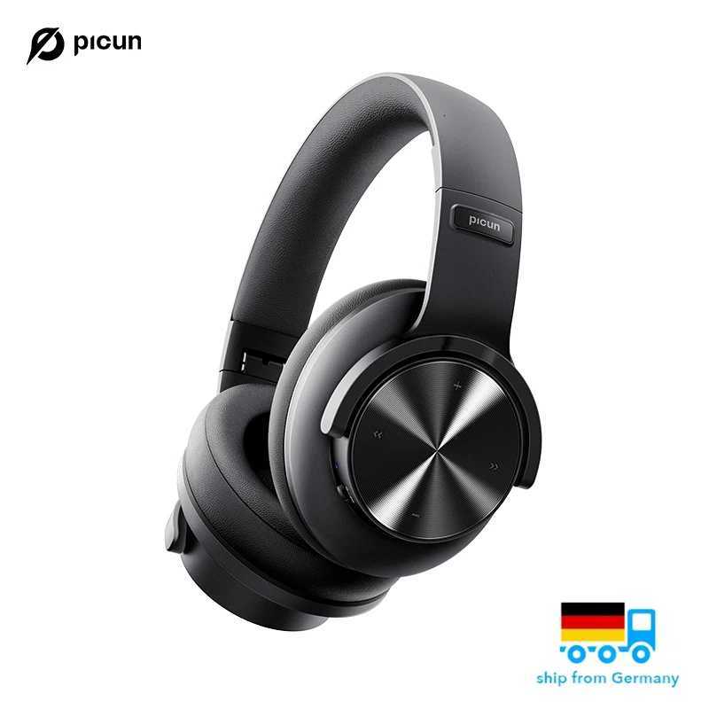 Picun B8 Headphones 120H Playtime Headset Wireless 3EQ Mode Low Latency HandsFree Calls Over Ear Headphones Z251015
