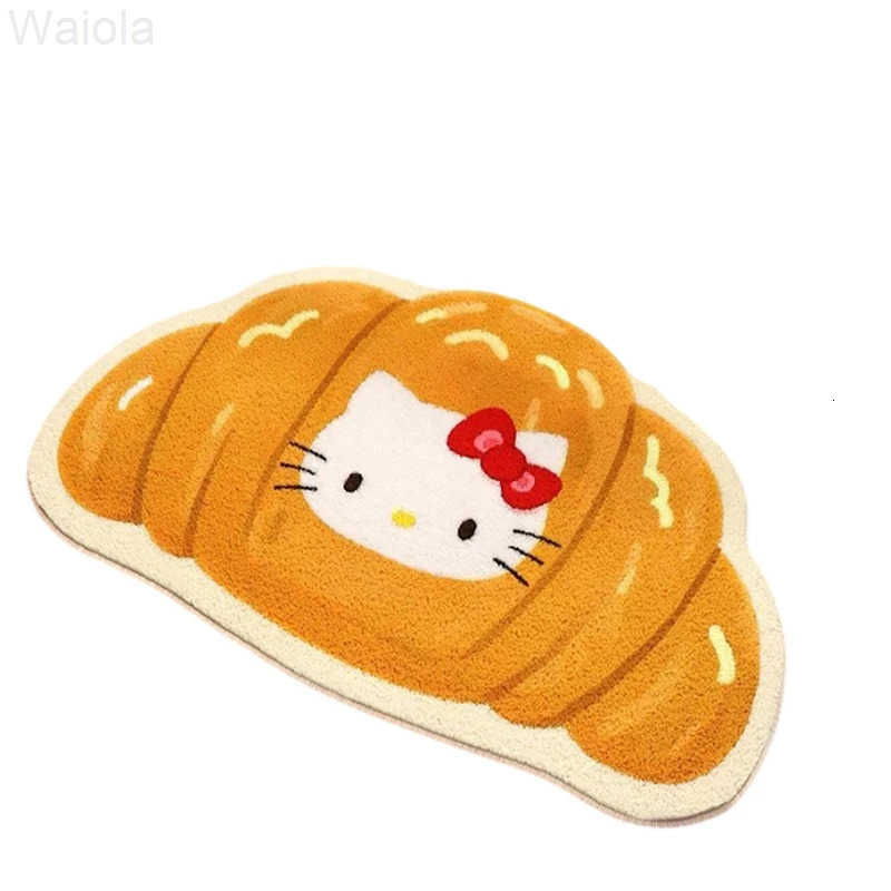 Sanrio Kawaii Anime Cute Hello Kitty bathroom entrance carpet Cartoon Bedside Water absorbing and Anti slip Mat for Home Carpet L251016