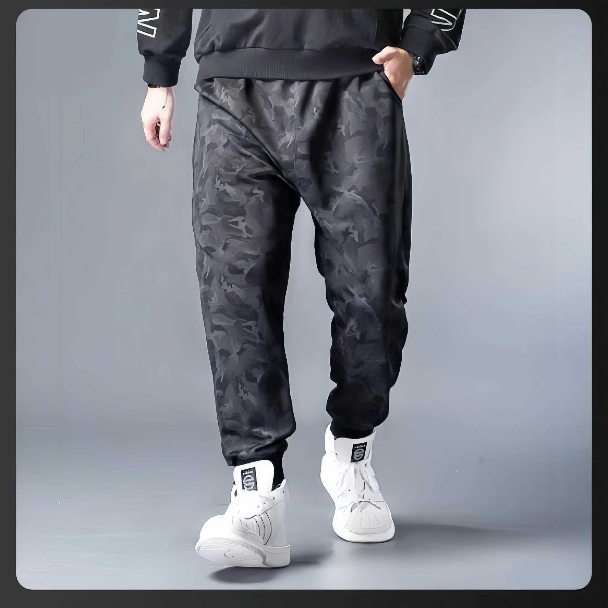 Summer Camouflage Mens Loosefit Harajuku Pants Breathable Straightleg Casual Sports Trousers For Work J251203