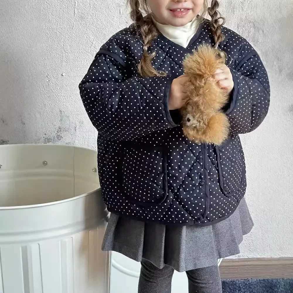 2024 New Children Clothing Children Korean Style Simple Casual Jacket Autumn and Winter Children Clothing Cotton JacketT251016