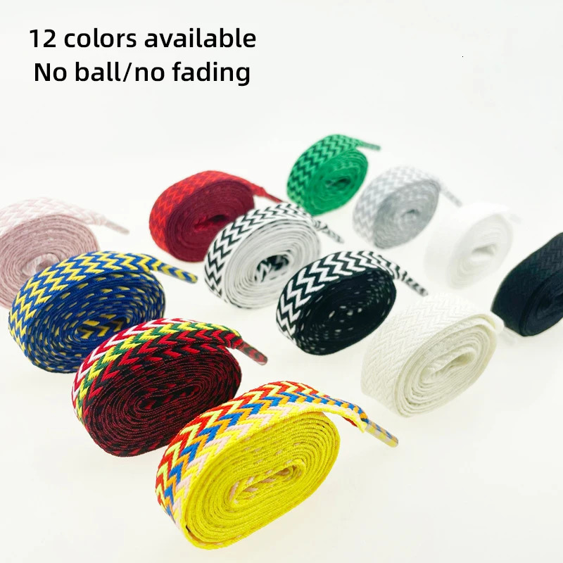 1Pair 153 Wide Shoelaces 120140160cm Colorful Shoelaces Creative Unisex Flat Canvas Sneakers Flat Shoes Laces Shoes 251013