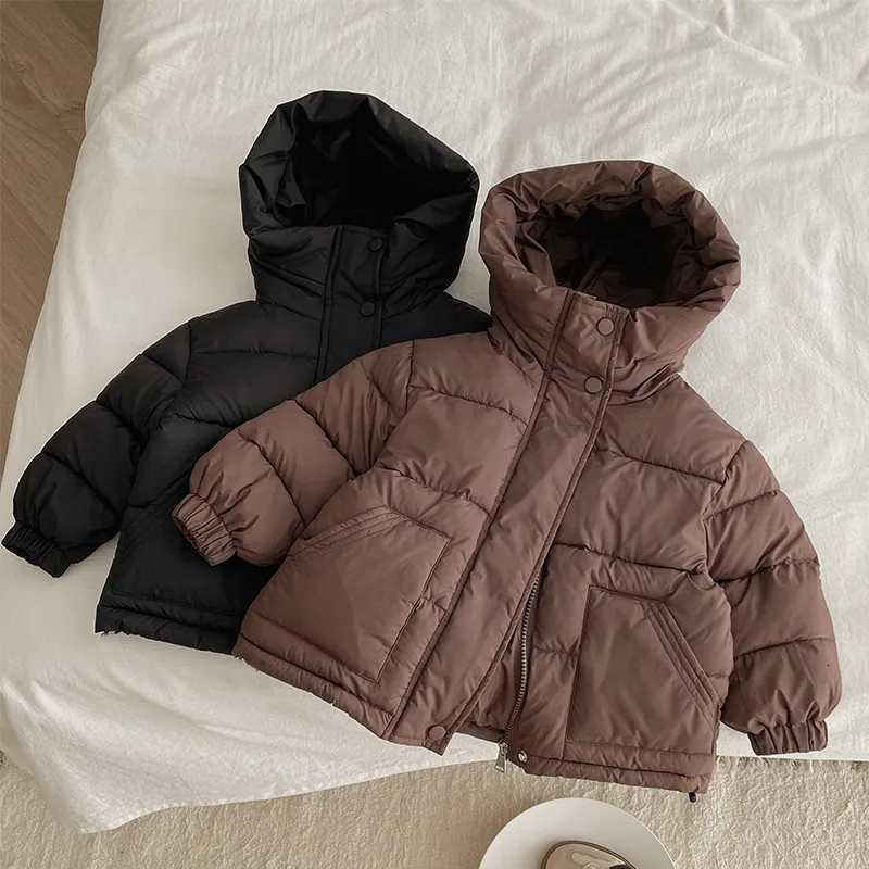 Childrens Down Cotton Jacket Winter Thick Coat New Cotton Jacket for Boys and Girls Babys Stylish Warm HoodedT251016