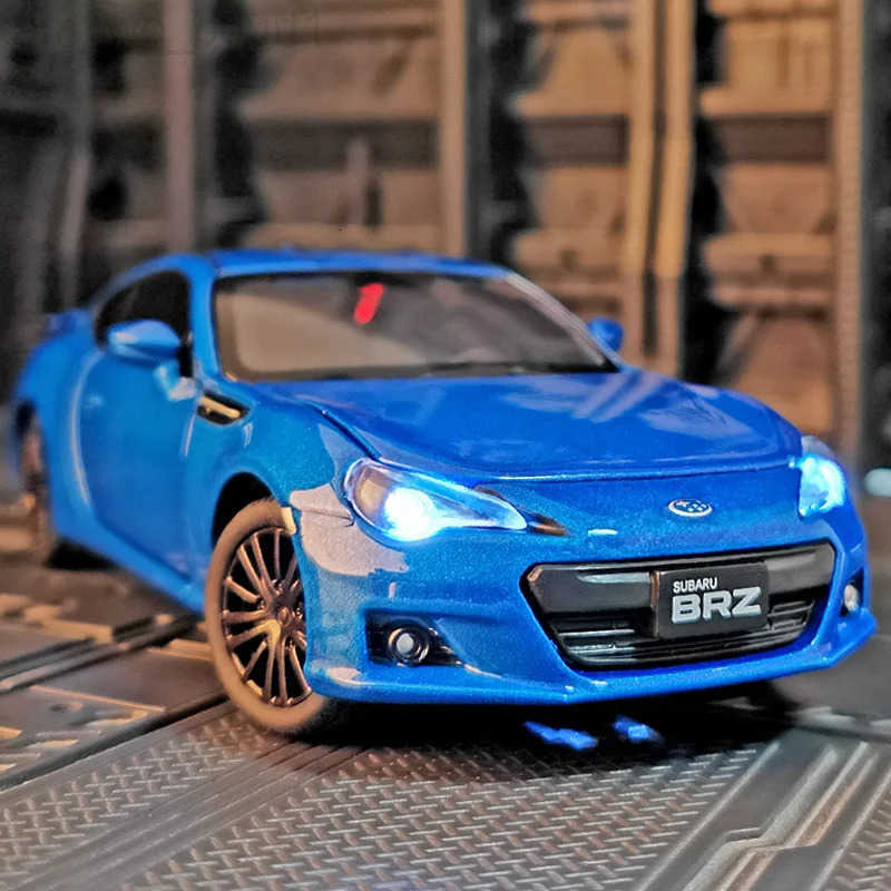 1:32 Subaru BRZ Alloy Sports Car Model Diecast Simulation Metal Toy Vehicles Car Model Sound Light Collection Childrens Toy Gift M251016
