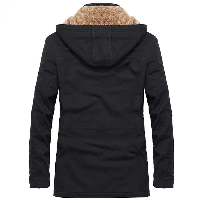 Military Cargo Coat Mens Thick Warm Man Jacket Winter Parkas Casual Cotton Padded Jacket Male MultiPocket Fur Hoodies Men Parka 251028