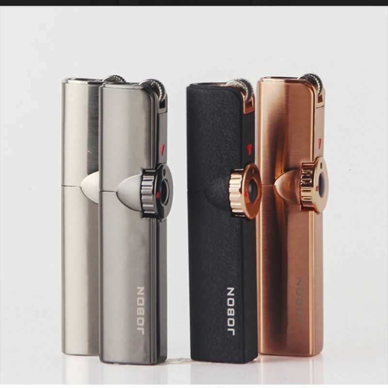 Jobon Single straight lighter with cigar hole, mini welding torch C251126 W260202