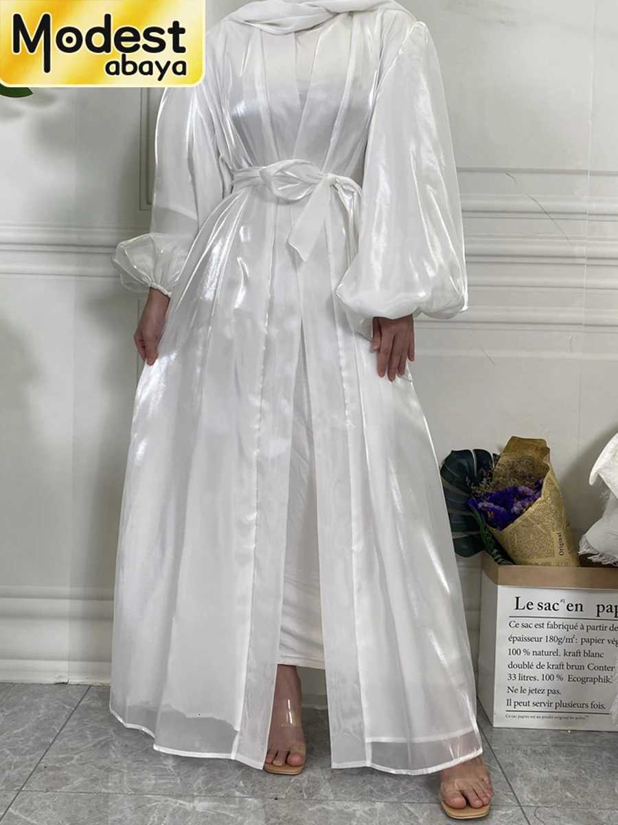 Modest Abaya Ramadan Dubai Robe Femme Musulmane Turkey Kaftan Islamic Clothing Muslim For Women Kimono Caftan Marocain Cardigan X2510161