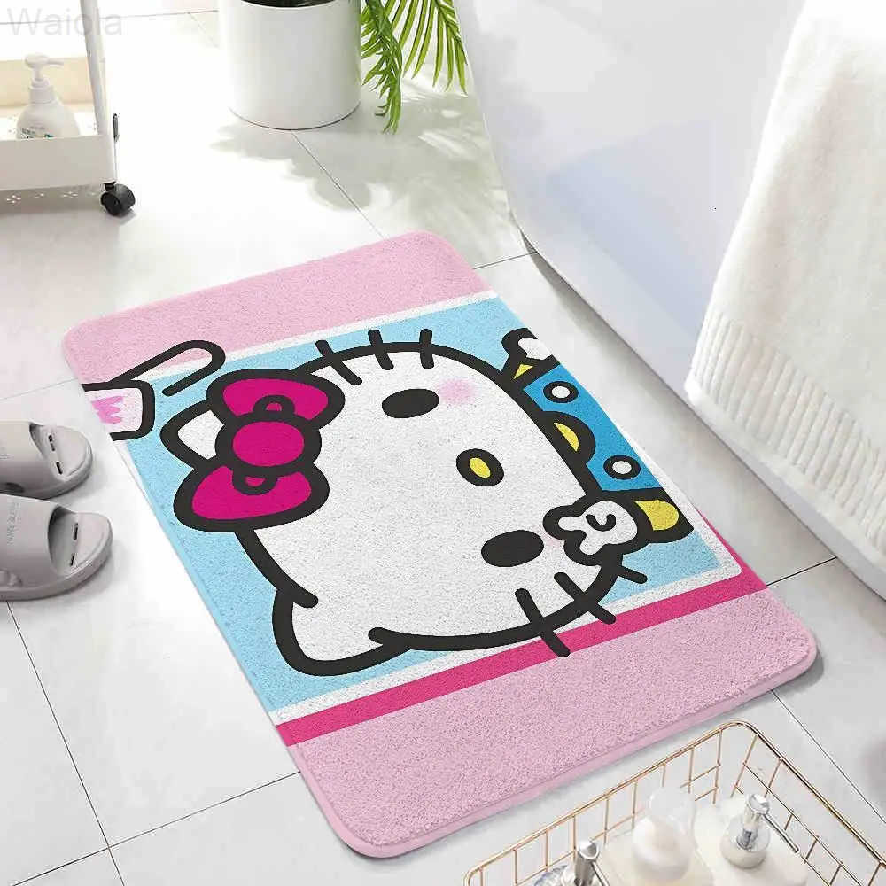 Sanrio Cute Hello KKitty Floor Mat For Living Room Sofa Floor Cushions Modern Soft Fluffy Home Rug For Childrens Bedroom Play Carpet L251016