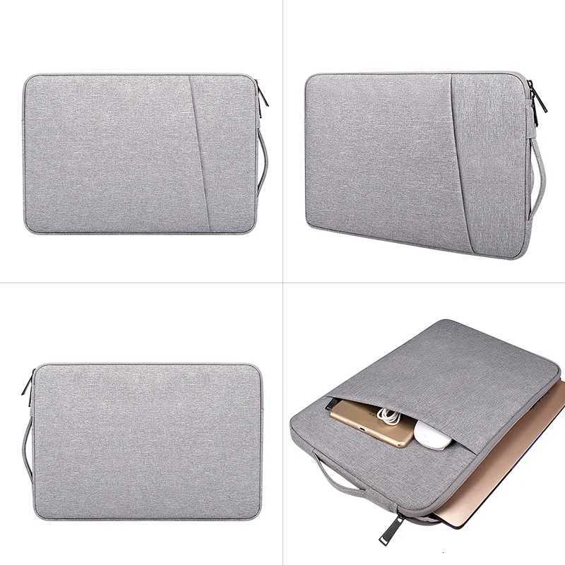 Side Carry Laptop Bag with Front Bag for iPad 131415 inch Notebook Case for Macbook Computer Handbag Laptop Sleeve BriefcaseW251015
