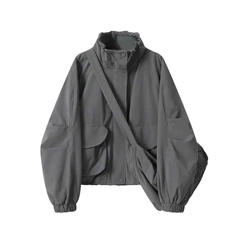 Female Fitting Casual Time American Style Assault Jackets Womens Spring Autumn Hooded Zipper Workwear Windbreaker Coat 251030