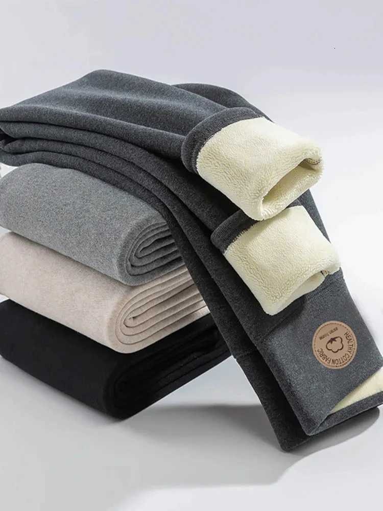 Casual Fleece Warm Tights Pants Women High Waist Solid Women Leggings Autumn Winter Velvet Thickened Cotton Female LeggingT251016