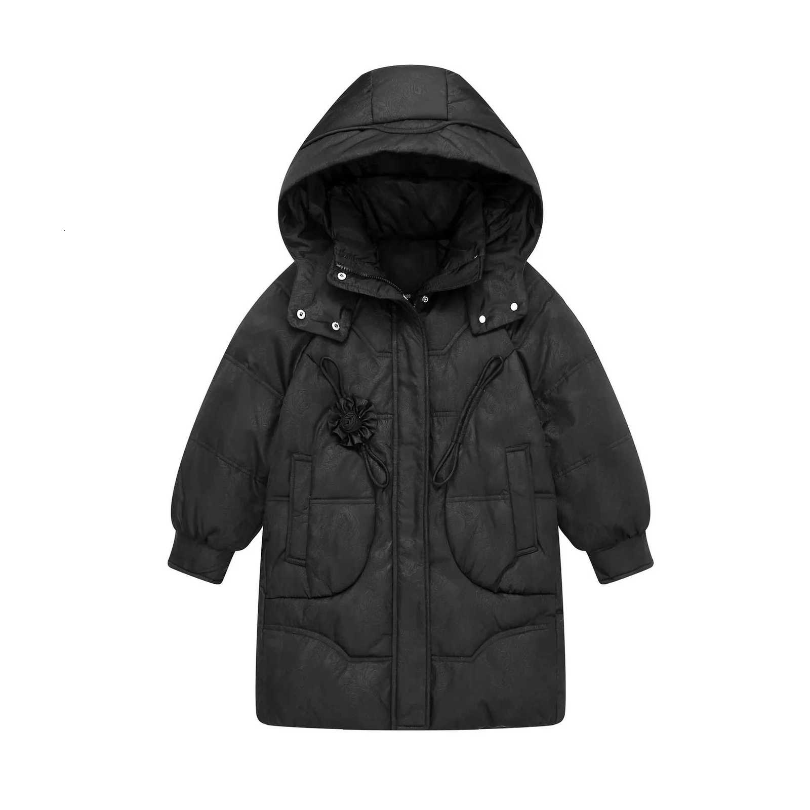 Children Girls Down Jacket New Winter Hooded Coat Fashion Kids Korean Outerwear Teenagers Thick Warm Parkas 9 11 12 13 14 YearsT251016