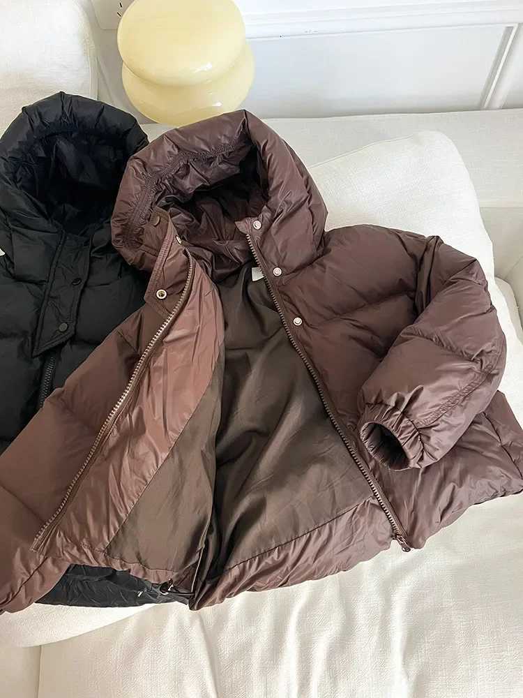 Winter girls fashion hooded warm down Jackets Baby girls short style 3 colors thicken down coatsT251016