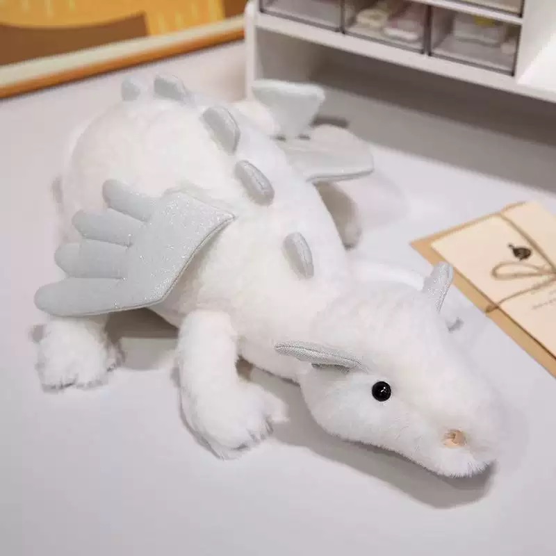 Plush Dolls British Malachi Dragon Plush Toy Soothing Doll Gift Doll Matcha Dragon T Flying Dragon Series Plush Pink White Green Dragon