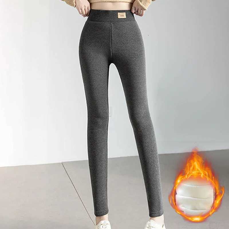 Winter Warm Fleece Lined Leggings for Women Butt Lift High Waist Thermal Pants Solid Comfortable Stretchy Leggins Velvet TightsT251016