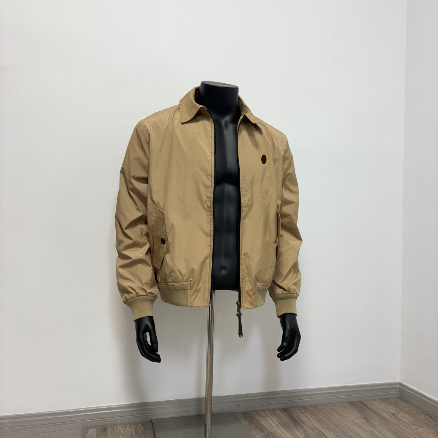 Men's Small Horse Embroidery Leisure Fashion American Style Short Flight Jacket Collared Casual Trendy Spring Autumn Clothes Outerwear 0d