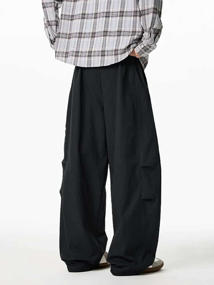 Men Casual Pants Fall Japanese Styles Loose Vintage Warm Mens Lantern Pants Male Oversize Fashion Wide Leg Trousers Streetwear J251203