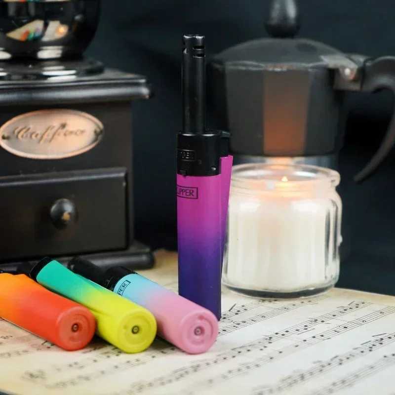 CLIPPER Grinding Wheel Original Butane Gas Lighter Interesting Personality Pattern Refillable Lighters Use Collection 24 pieces C2510166