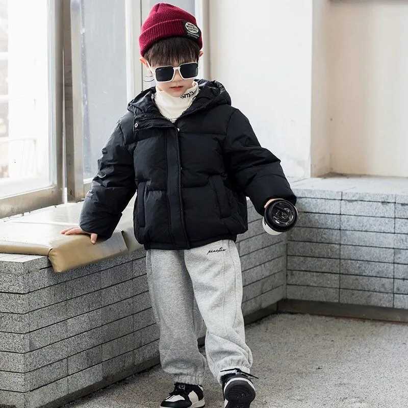 Kids Unisex Puffer Jacket Heavy Insulation Warmth Hooded Short Loose Design Baby Toddler Winter CoatT251016