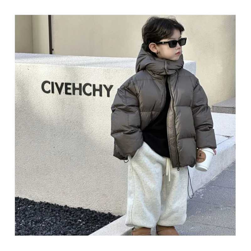 Childrens Keep Warm Pure Color Versatile Casual Thickening Children Sports DownT251016