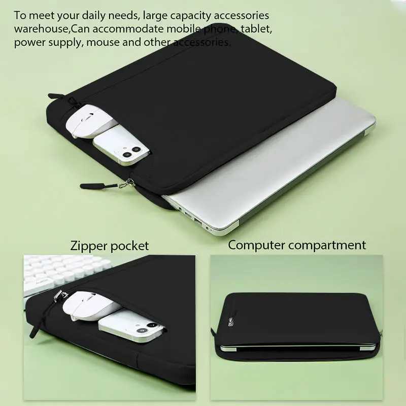 Laptop Sleeve Case 133 146 156 Inch Notebook Bag Tablet Waterproof Case For MacBook Air Pro Lenovo Hp Dell Men WomenW251015