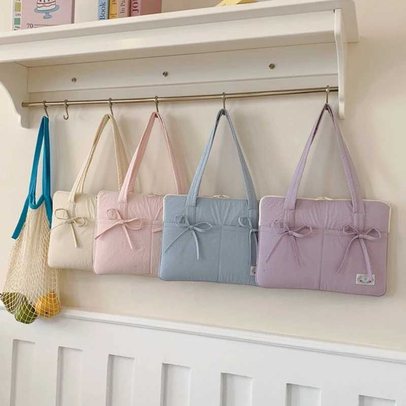 Cute Bow 13inch Tablet Sleeve Bag Shoulder Handbag For IPad Air 109 Samsung Xiaomi Tablet Laptop Cover Pouch Notebook Carry BagW251015
