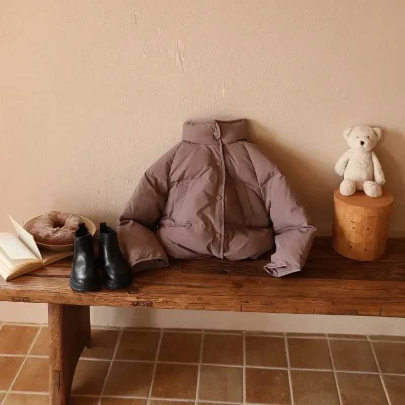 2023 Winter Kids Down Jackets Fashion Loose Warm Children Outerwear Clothes Thicken Baby Coats for Girls Boys White Duck DownT251016