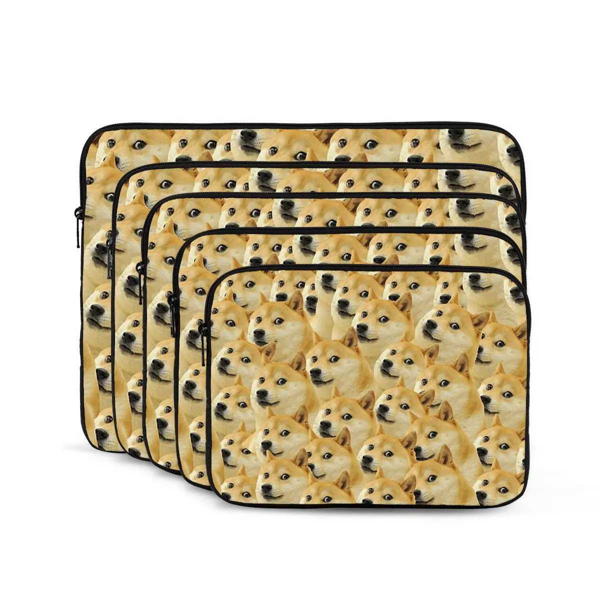 Shiba Inu Doggo Dog Meme Montage Notebook Laptop Bag Case Pouch 10 12 13 15 17 Inch Macbook Air Pro Tablet Shockproof Case BagW251015