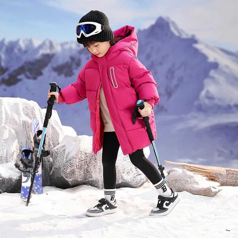 2025 New 3 to 10 Years Old Childrens Down Padded Jacket Medium Length Over The Knee For Boys And Girls Padded JacketT251016