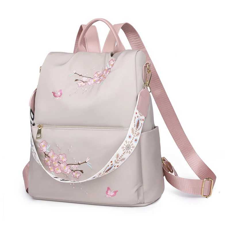 Ladies backpack large capacity adjustable shoulder straps zipper closure casual university style perfect for students andT251016