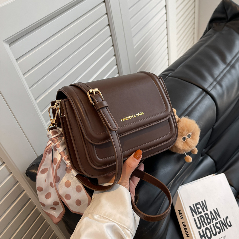 Fashion Bag 2025 New Multi-Layer Women's Crossbody Bag, Minimalist Solid Color Shoulder Purse, Niche Versatile Daily Handbag