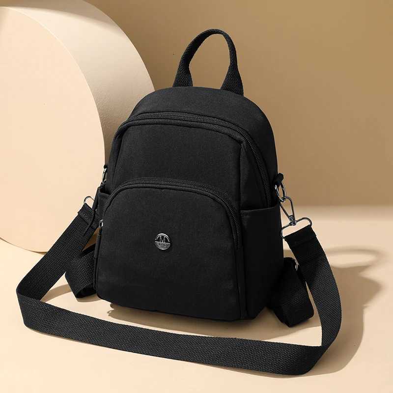 Koreanstyle Largecapacity Nylon Fabric Doubleshoulder Bag for Women Ins Lightweight Casual Commuting Backpack Simple SchooT251016