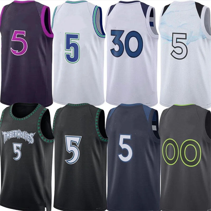 Anthony Edwards Jersey MIN Timberwolven City Basketball Jerseys Julius Randle Naz Reid Donte DiVincenzo Jaden McDaniels Robert Dillingham Rudyy Gobert Jersey