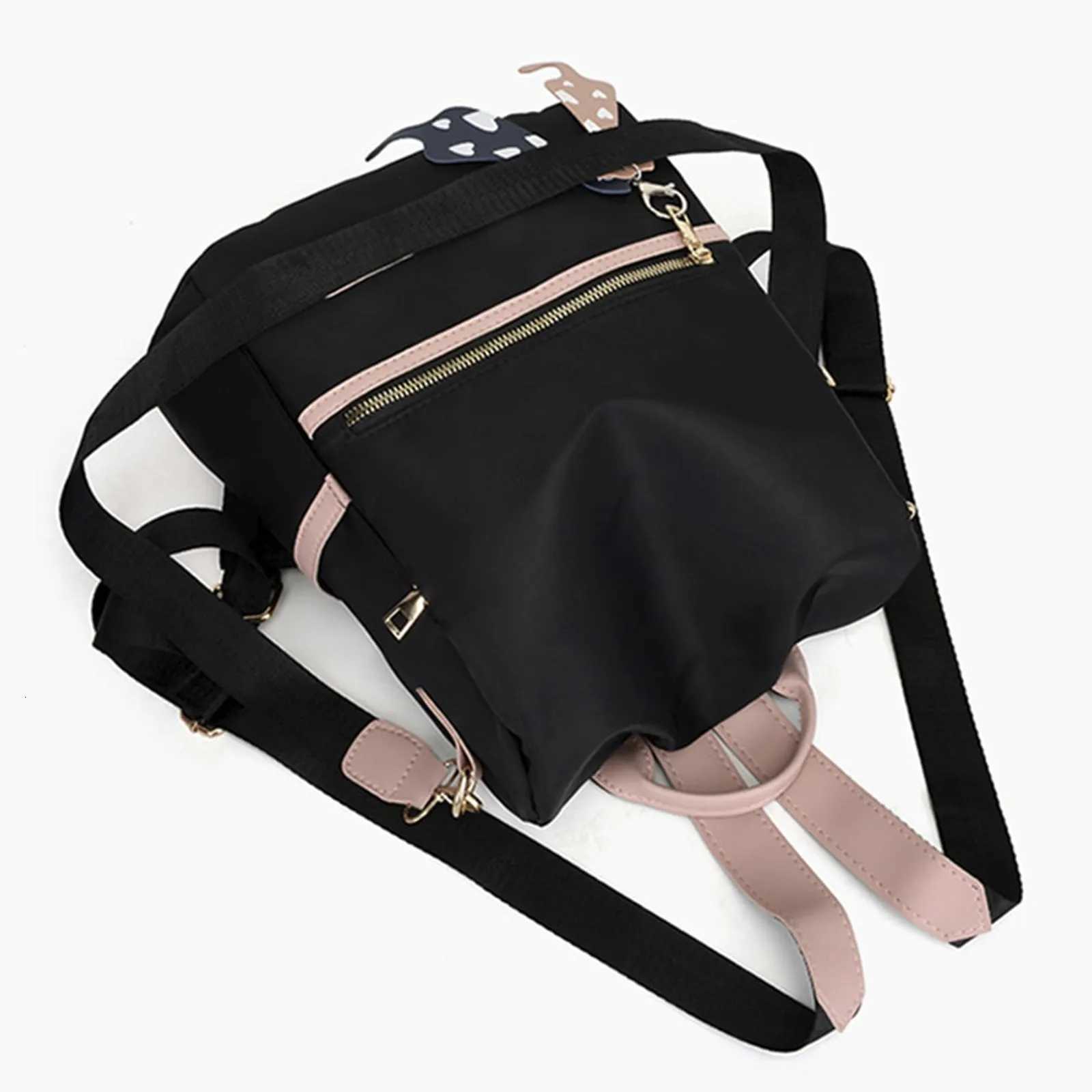 Backpack Women Casual Bag Backpack School Fashion School AntiTheft Waterproof Nylon Multifunctional Large Capacity Shoulder BagT251016
