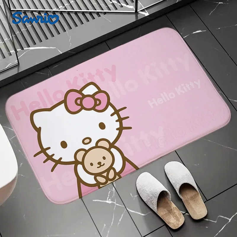 Sanrio Hello Kitty Friends Cartoon NonSlip Carpet Mat Rug Bathroom Door Home Decor Welcome Mat Door Mat Entrance L251016